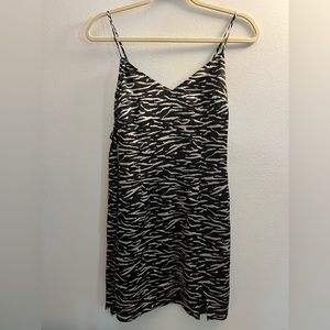 Abercrombie & Fitch Belted Tiger Print Dress